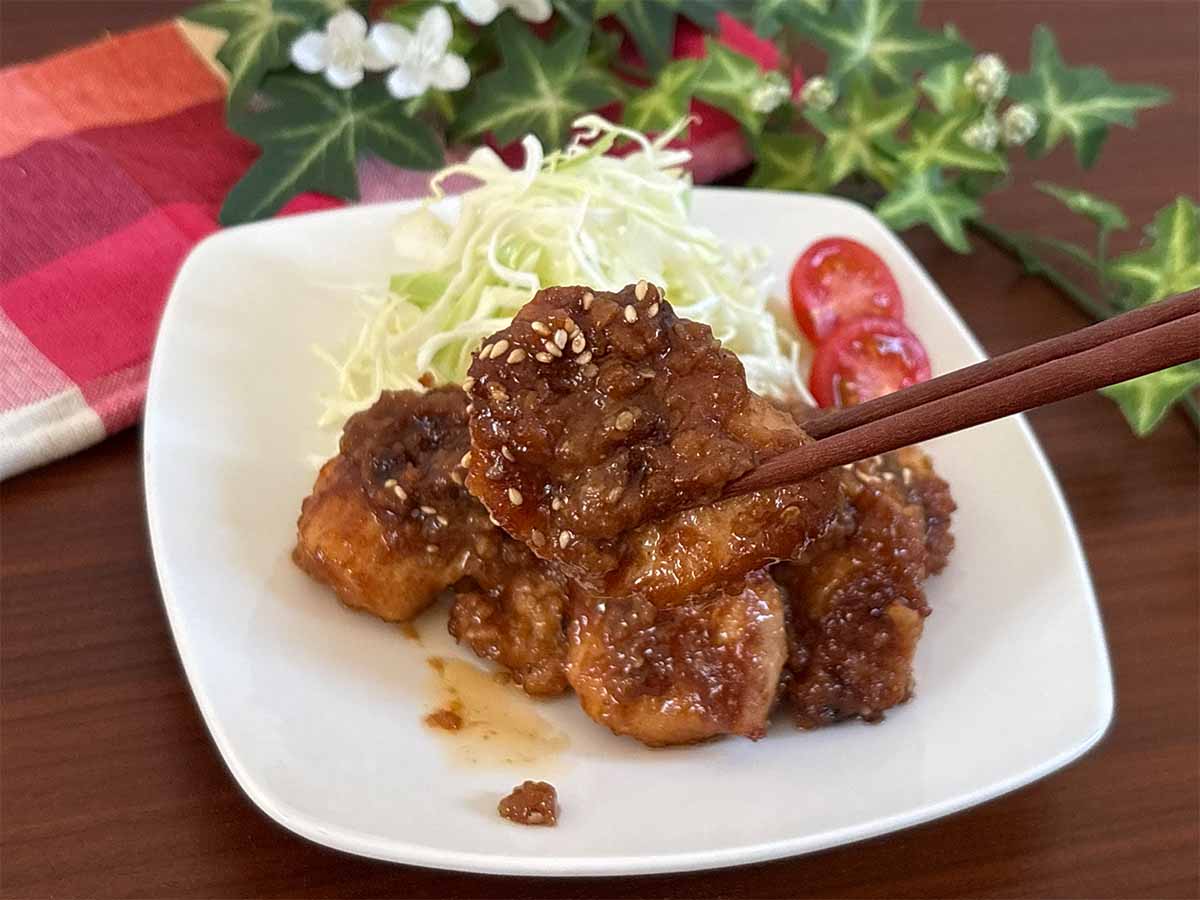 【メンズレシピ】鶏むね肉の味噌カツ煮