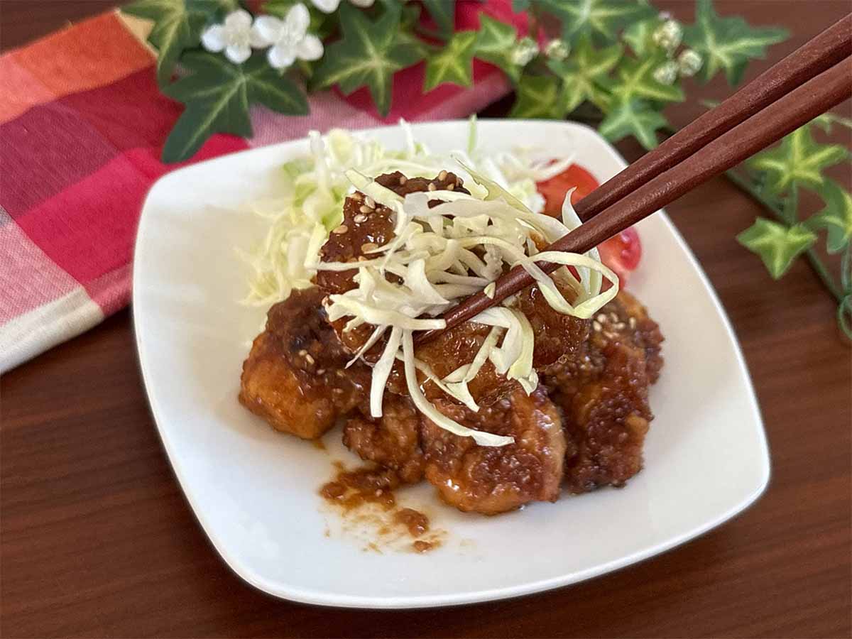 【メンズレシピ】鶏むね肉の味噌カツ煮