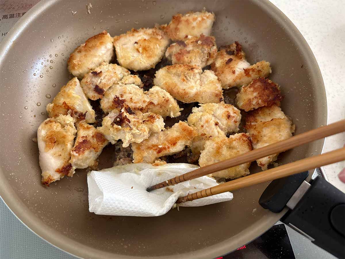 【メンズレシピ】鶏むね肉の味噌カツ煮