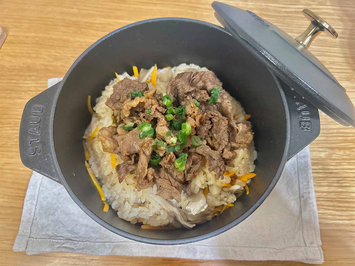 【メンズレシピ】牛肉しぐれの釜炊き込みご飯