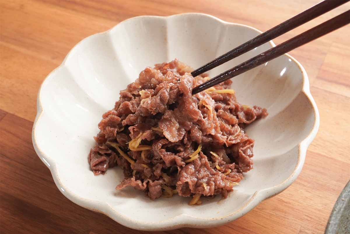 笠原将弘さん「牛肉のしぐれ煮」
