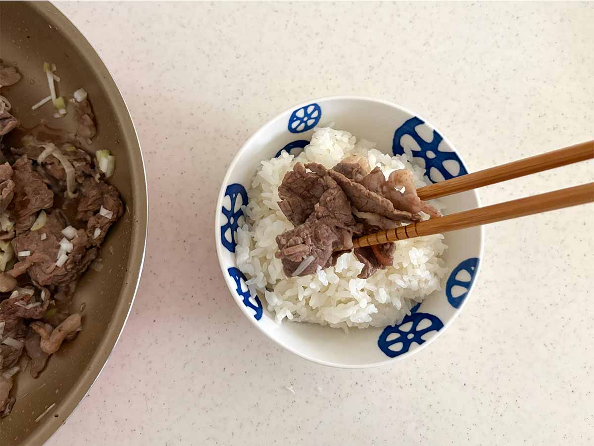 【メンズレシピ】ねぎ塩レモン牛丼