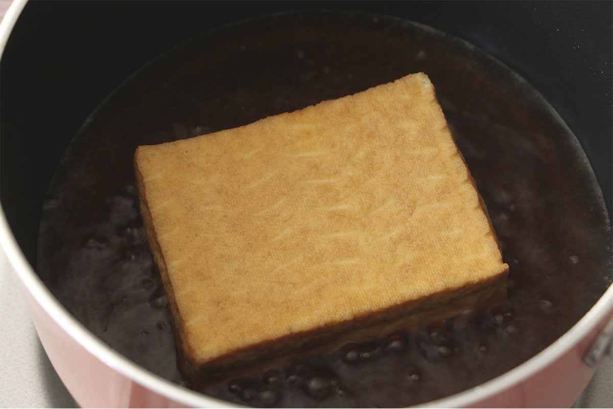 栗原はるみさん「厚揚げの甘辛煮」