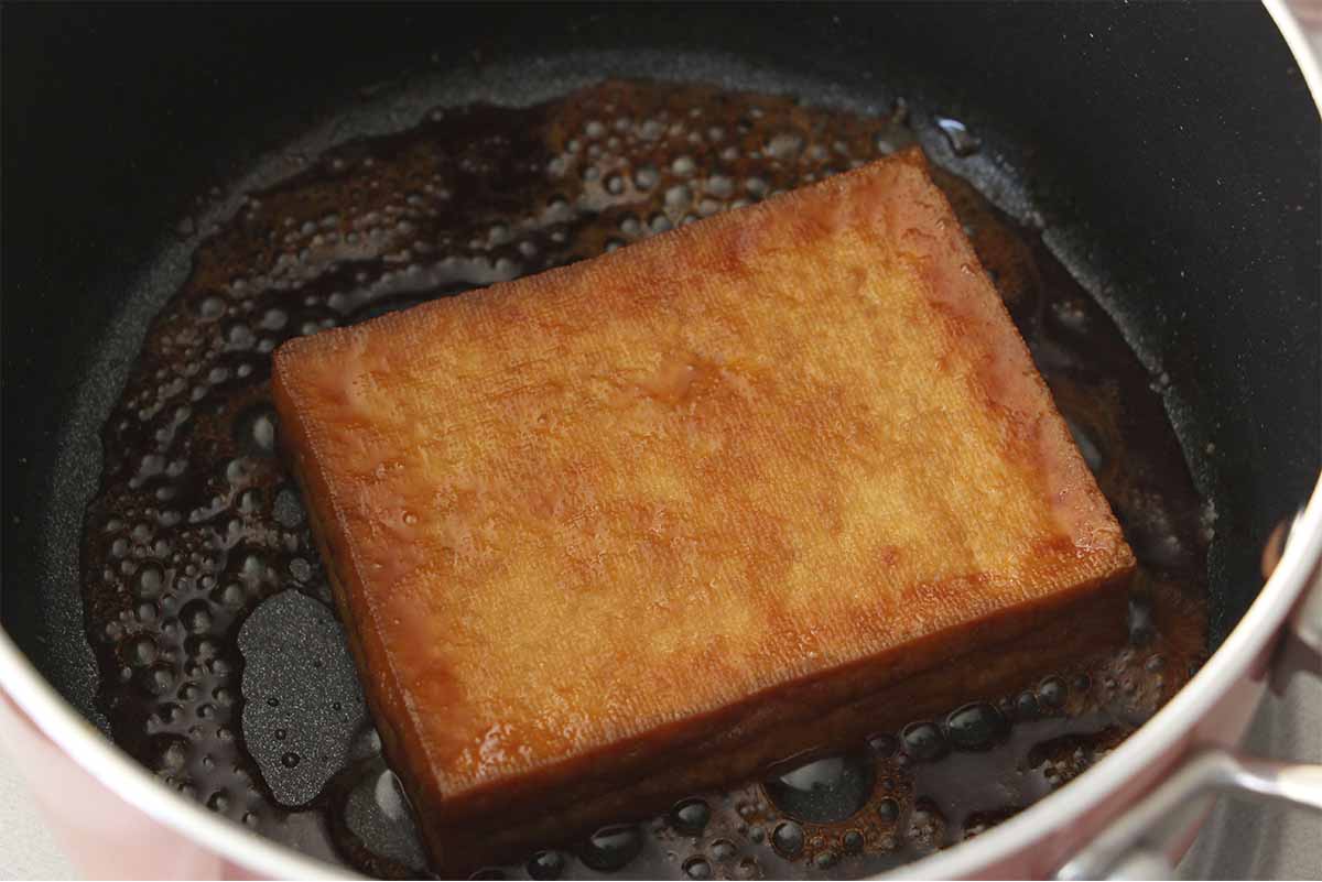 栗原はるみさん「厚揚げの甘辛煮」