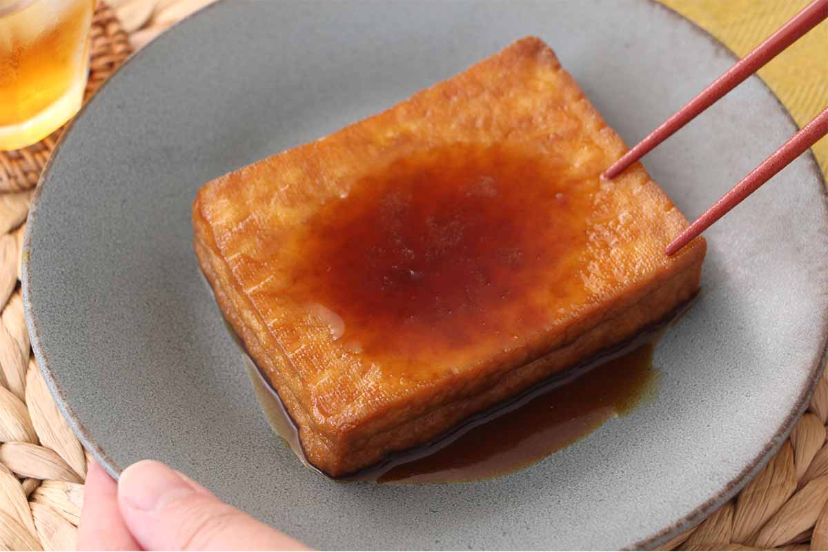 栗原はるみさん「厚揚げの甘辛煮」