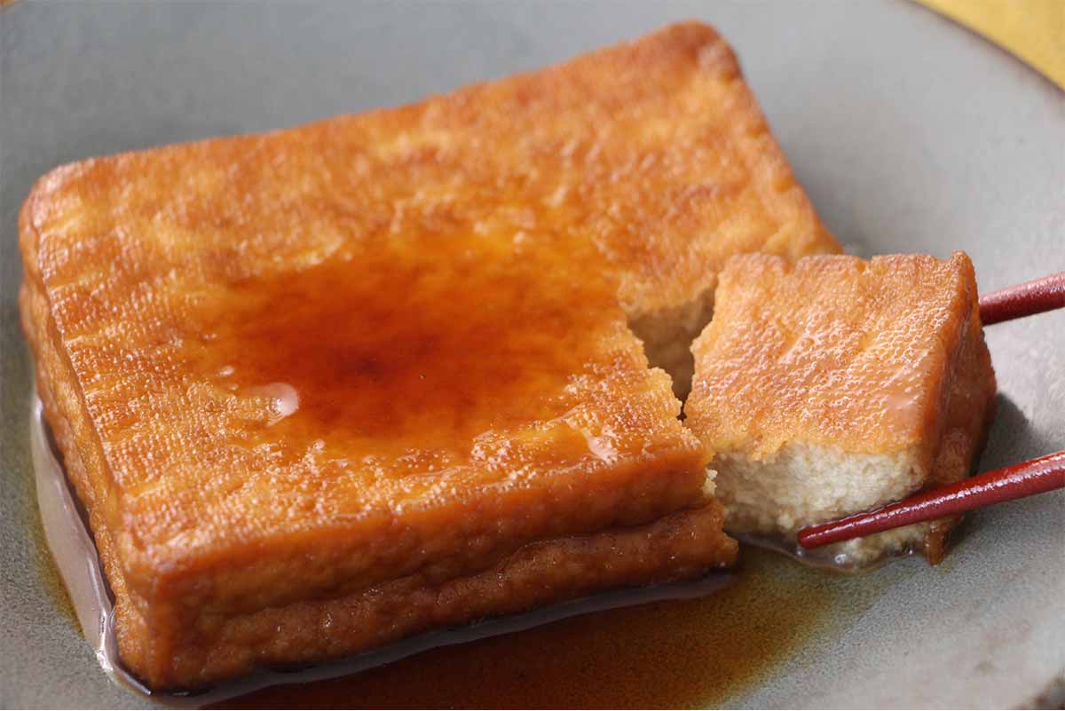 栗原はるみさん「厚揚げの甘辛煮」