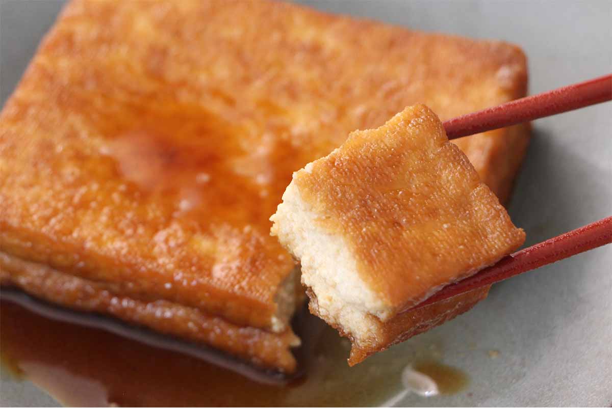 栗原はるみさん「厚揚げの甘辛煮」