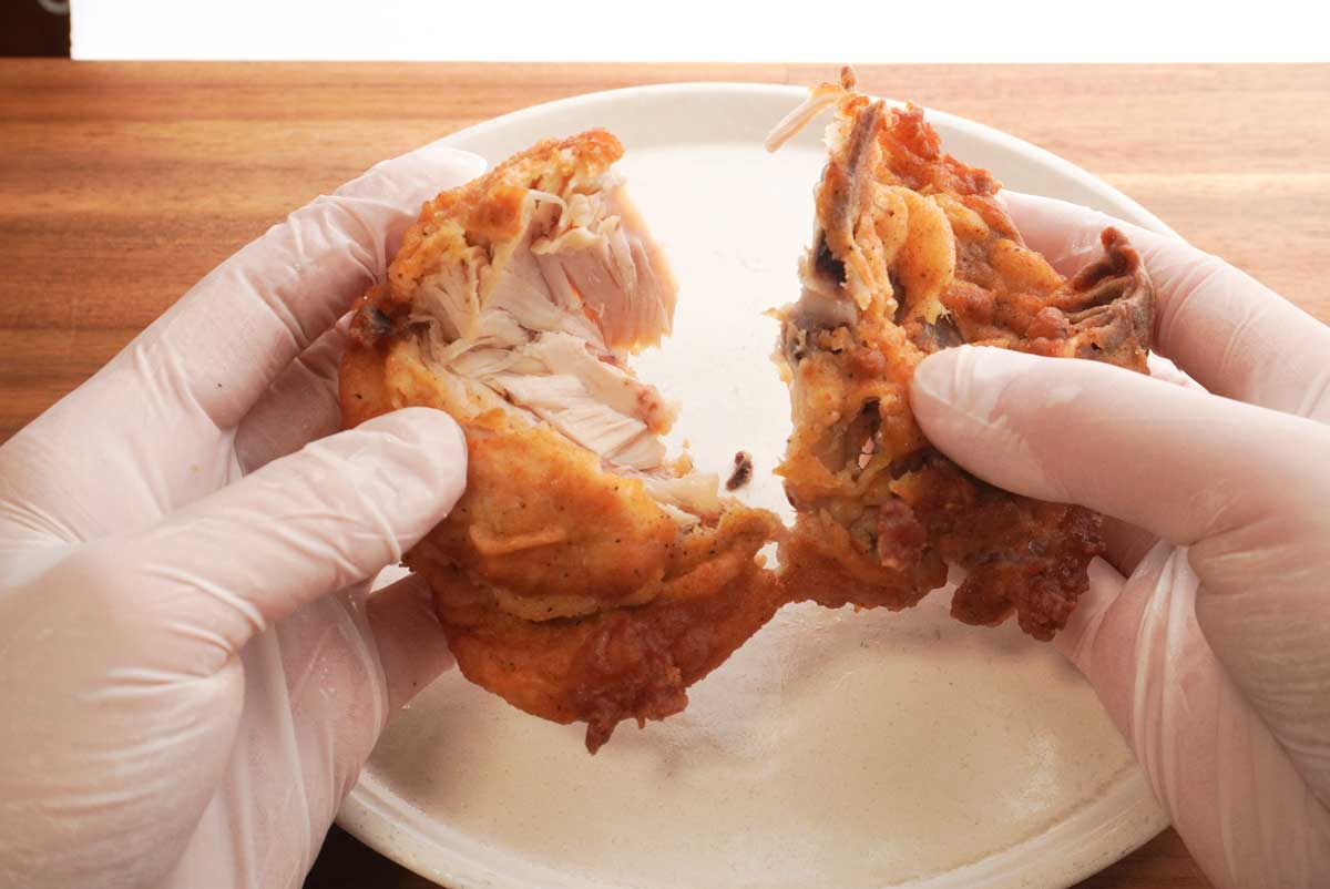 KFCケンタッキーフライドチキンの部位別きれいに身を取り出す方法