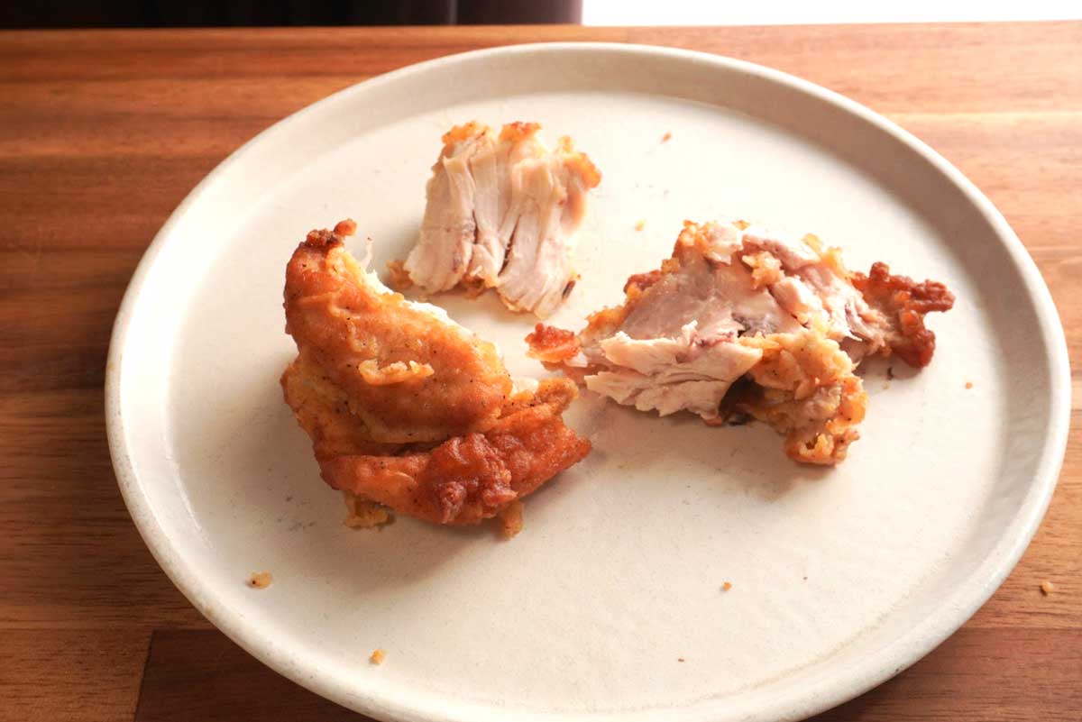 KFCケンタッキーフライドチキンの部位別きれいに身を取り出す方法