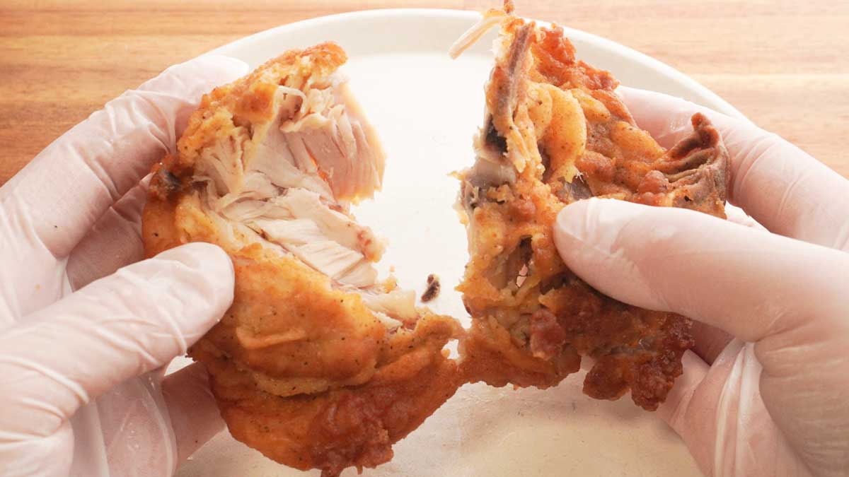 KFCケンタッキーフライドチキンの部位別きれいに身を取り出す方法
