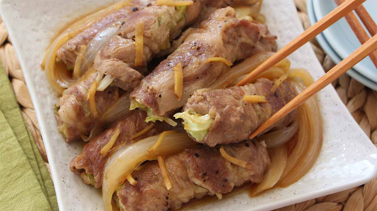 タサン志麻さん「肉巻きしょうが焼き」