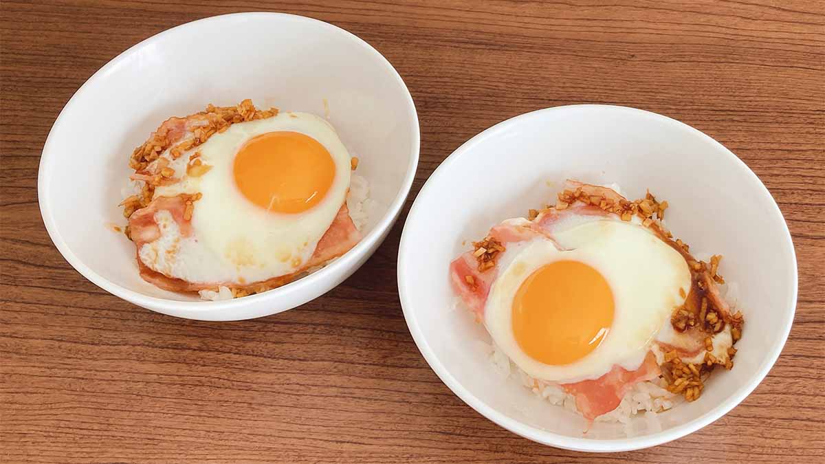 タサン志麻さん「スタミナベーコンエッグ丼」