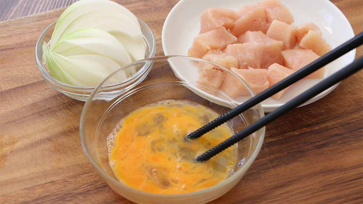 白い親子丼