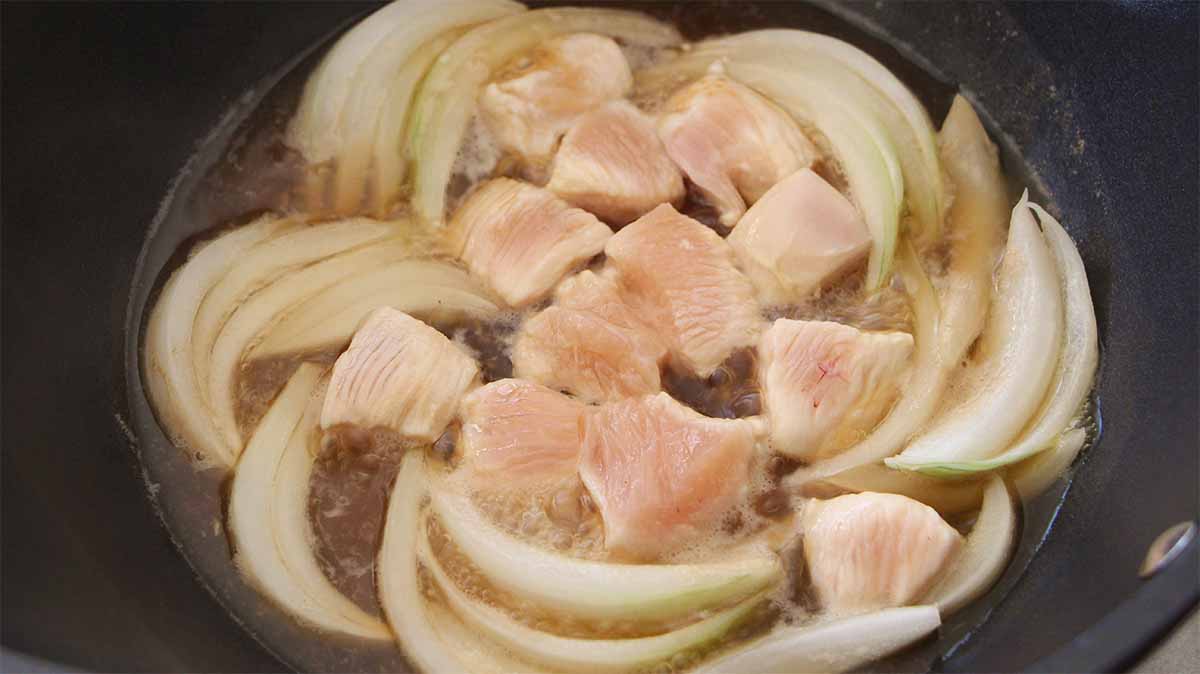 白い親子丼