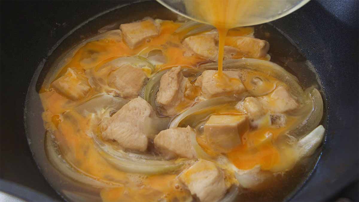 白い親子丼