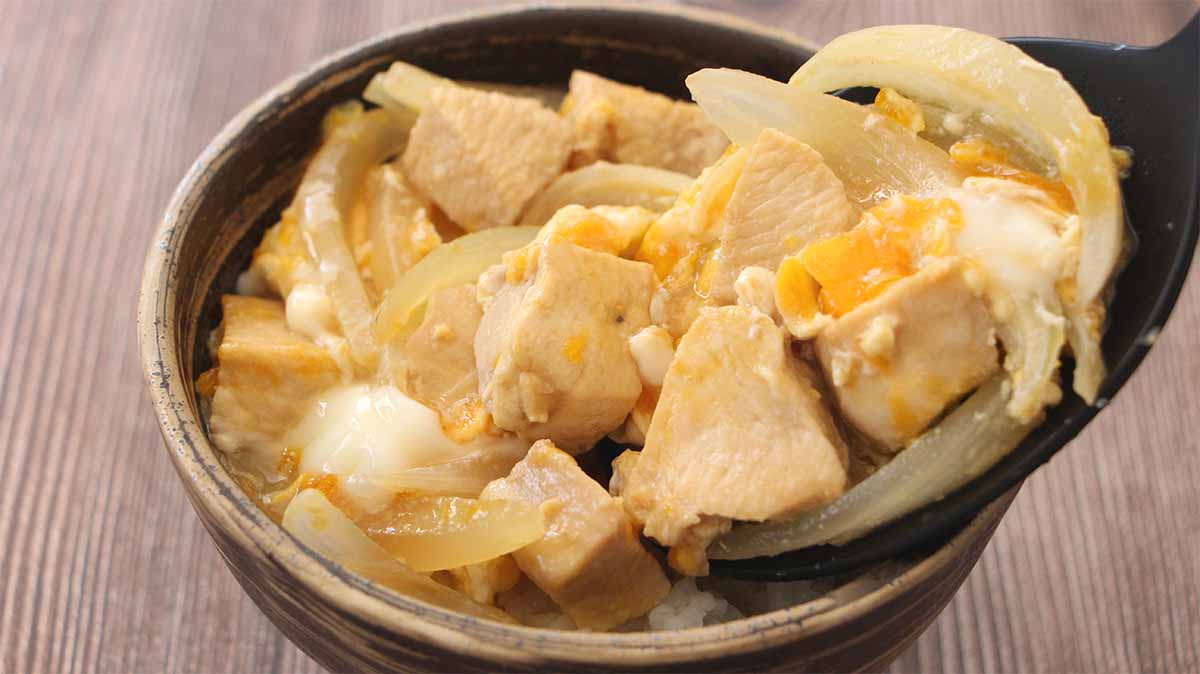白い親子丼