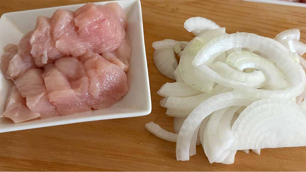 ほんだしで作る親子丼