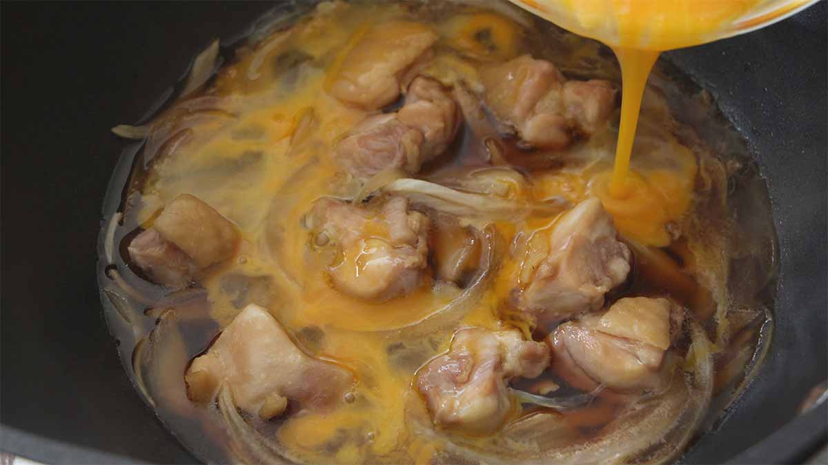 すき焼きのたれで親子丼