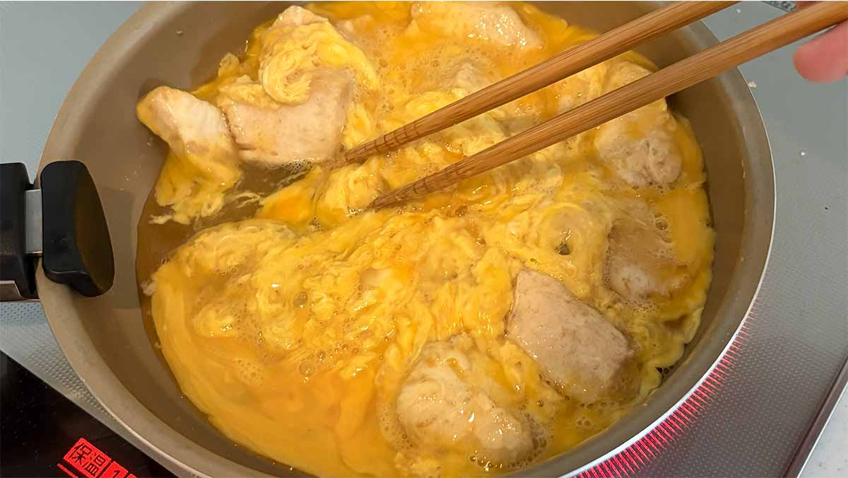 玉ねぎなしの親子丼