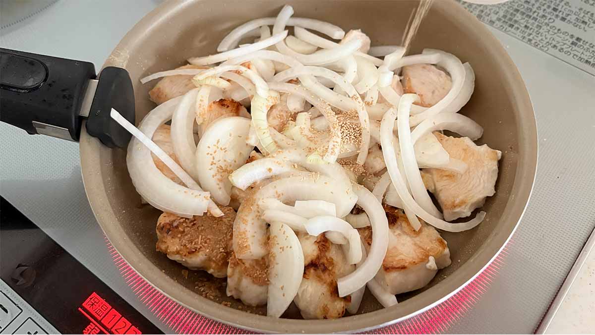 ほんだしで作る親子丼