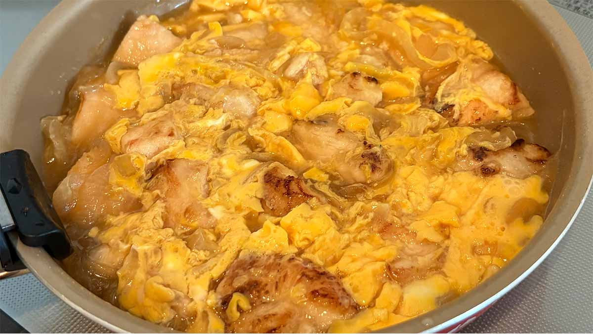 ほんだしで作る親子丼