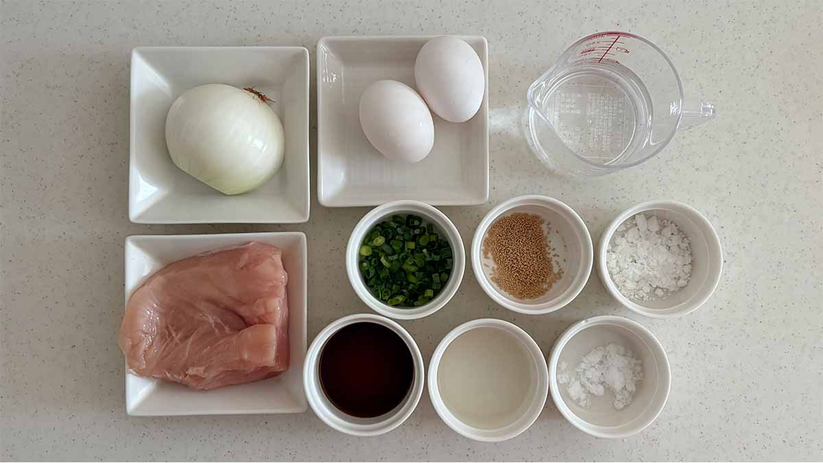ほんだしで作る親子丼