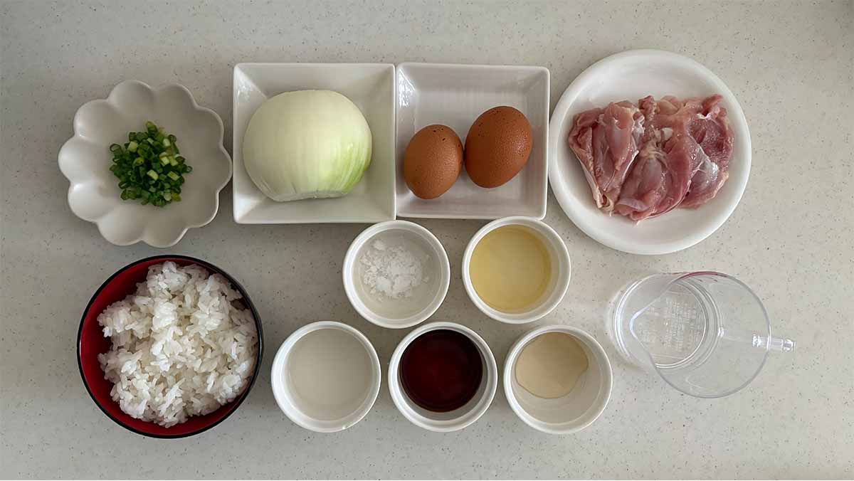 みりんなしで作る親子丼