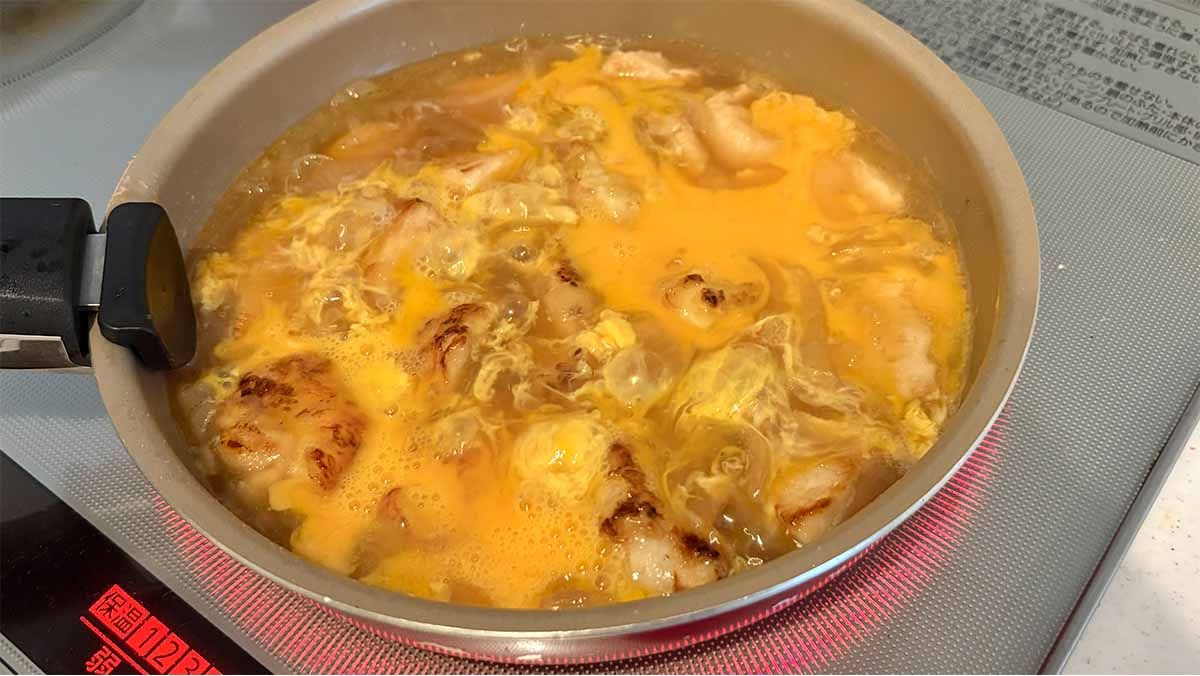 ほんだしで作る親子丼