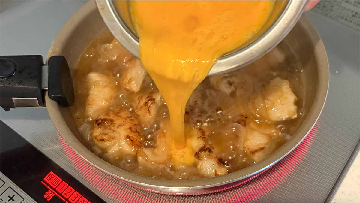 ほんだしで作る親子丼