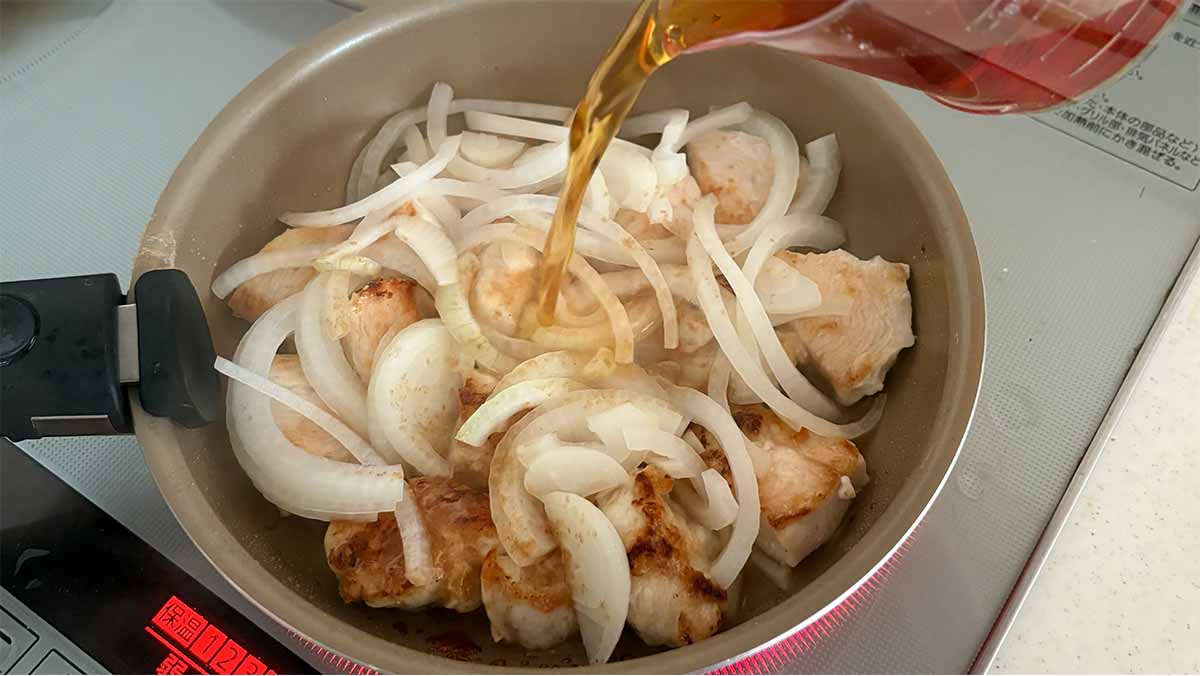 ほんだしで作る親子丼