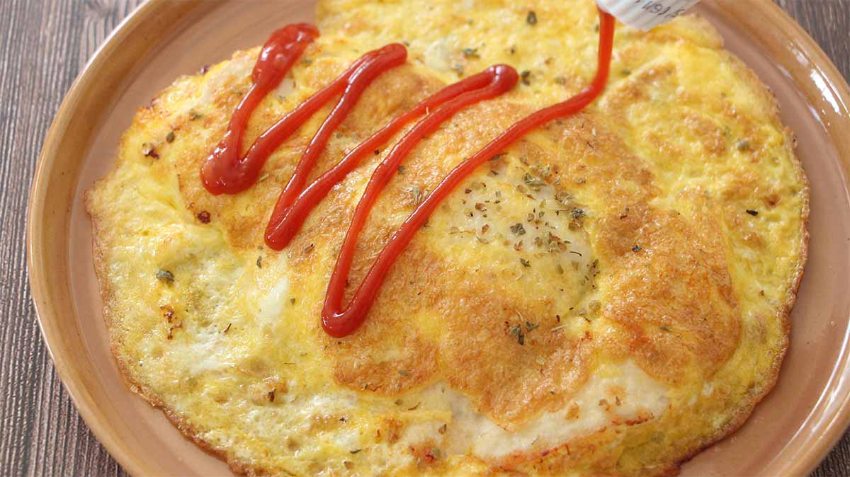 土井善晴さん「鶏むね肉の卵焼き」