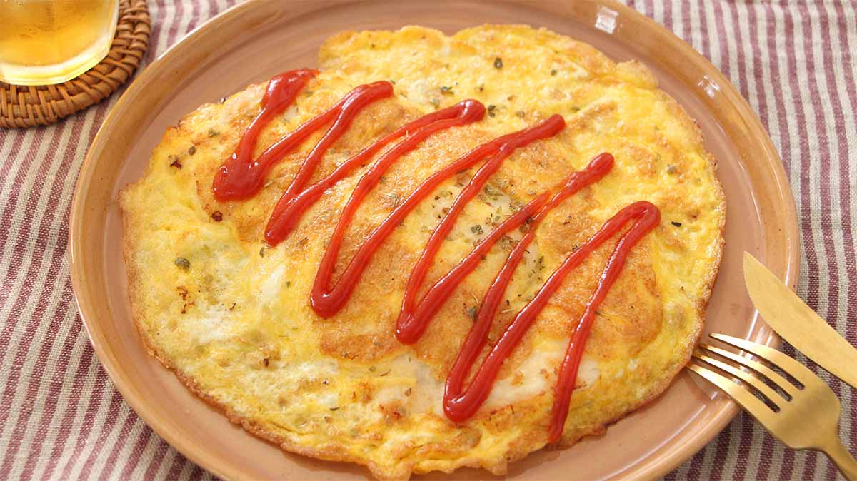 土井善晴さん「鶏むね肉の卵焼き」