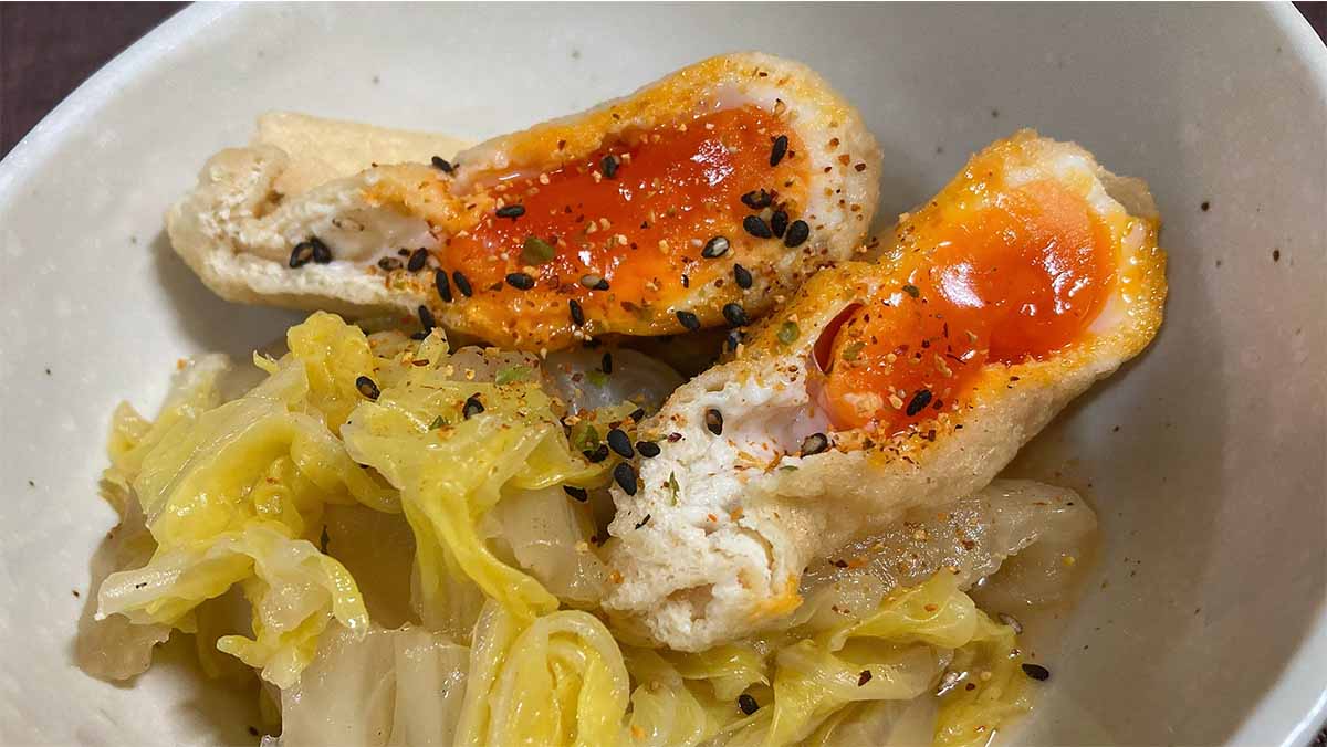 大原千鶴さん「卵の袋煮」