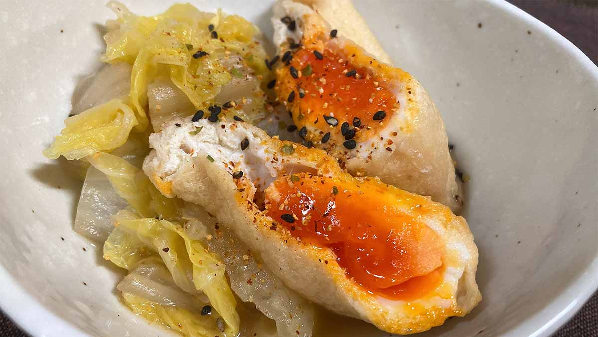 大原千鶴さん「卵の袋煮」